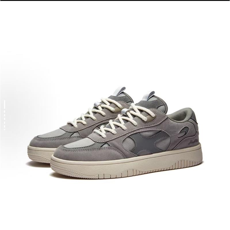 【0202-中灰色】男女同款拼接防滑耐磨时尚百搭休闲板鞋[小薇]