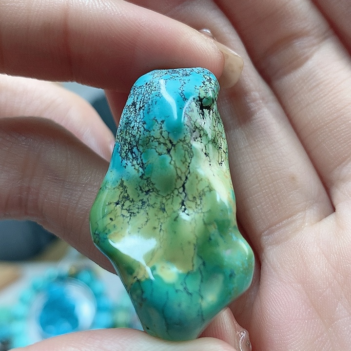 绿松石珠宝奇石未镶嵌