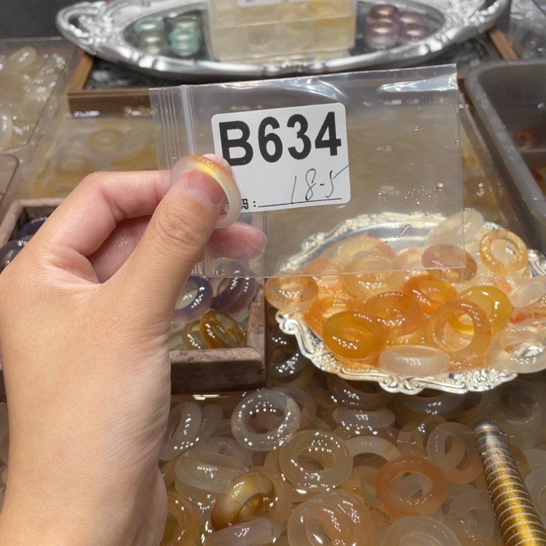 玛瑙/玉髓未镶嵌戒指634