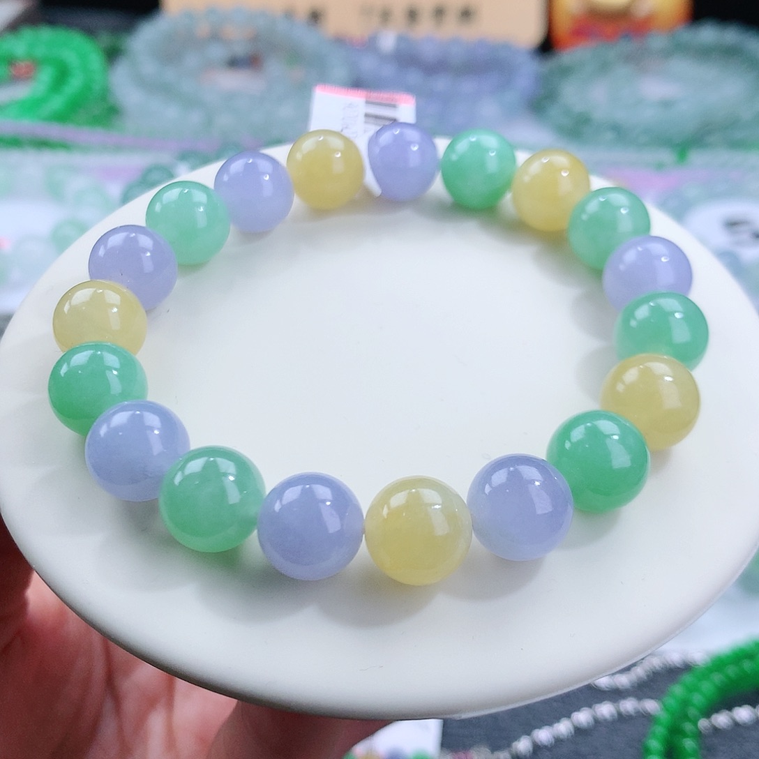 翡翠手链未镶嵌卡10