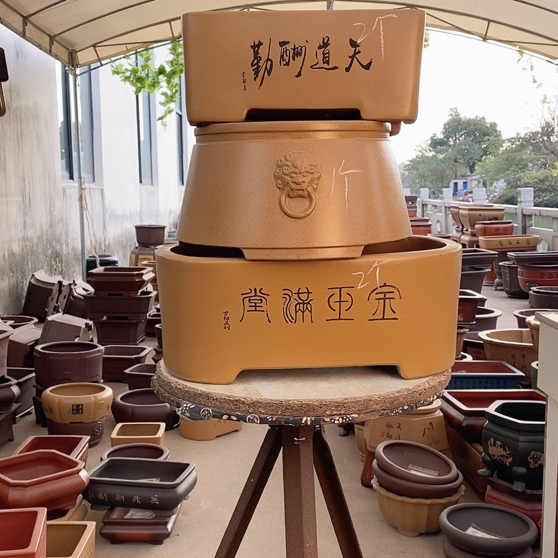 女***心花盆紫砂紫砂花盆