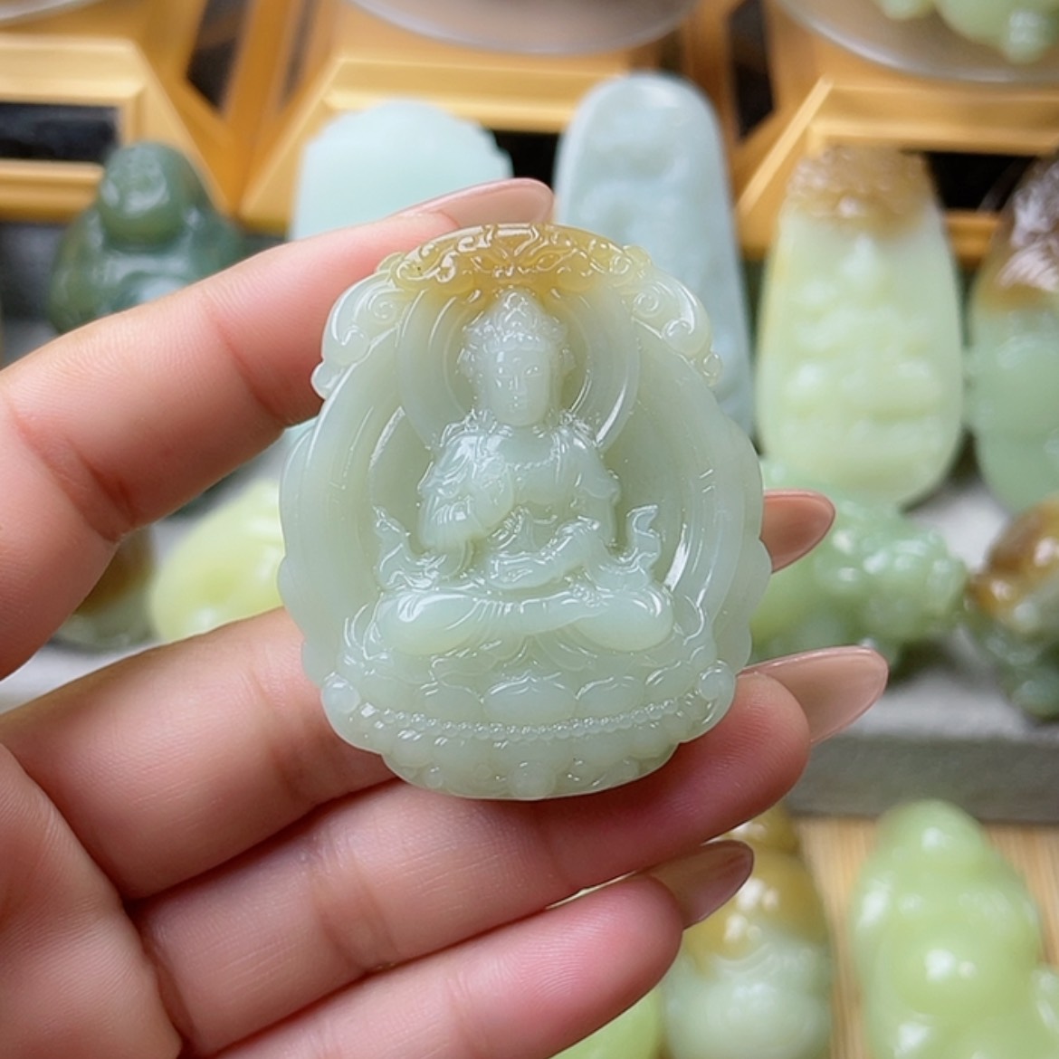 【闪购商品】未镶嵌和田玉挂件龍****)