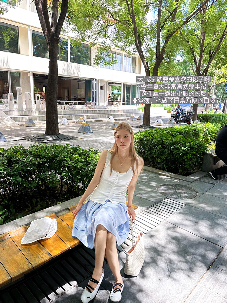 【6粒扣】蕾丝边背心3012