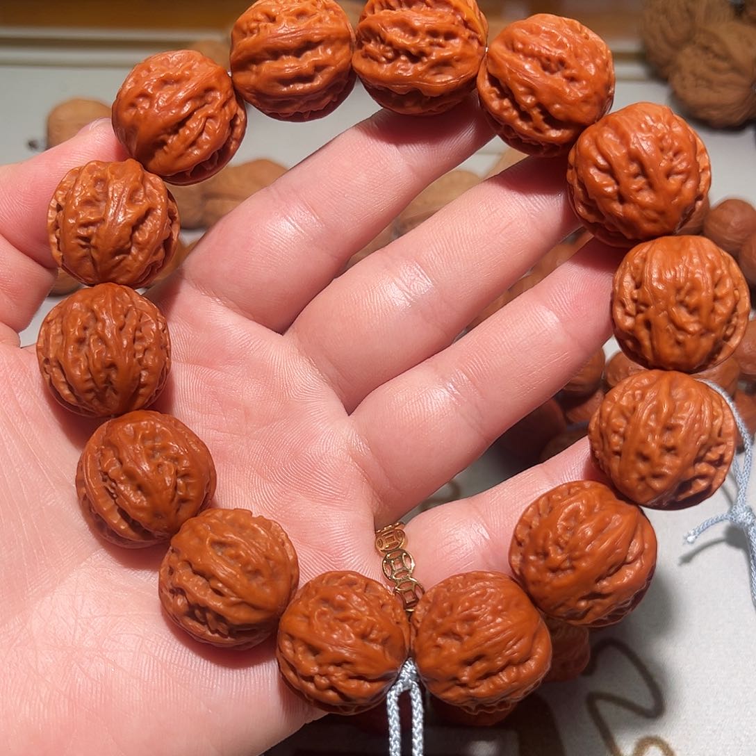 猴头核桃手串粗筋八棱手串22