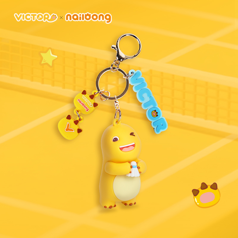 VICTOR/威克多PG6024/6025NLCO25-E羽毛球挂件2025中公赛奶龙联名