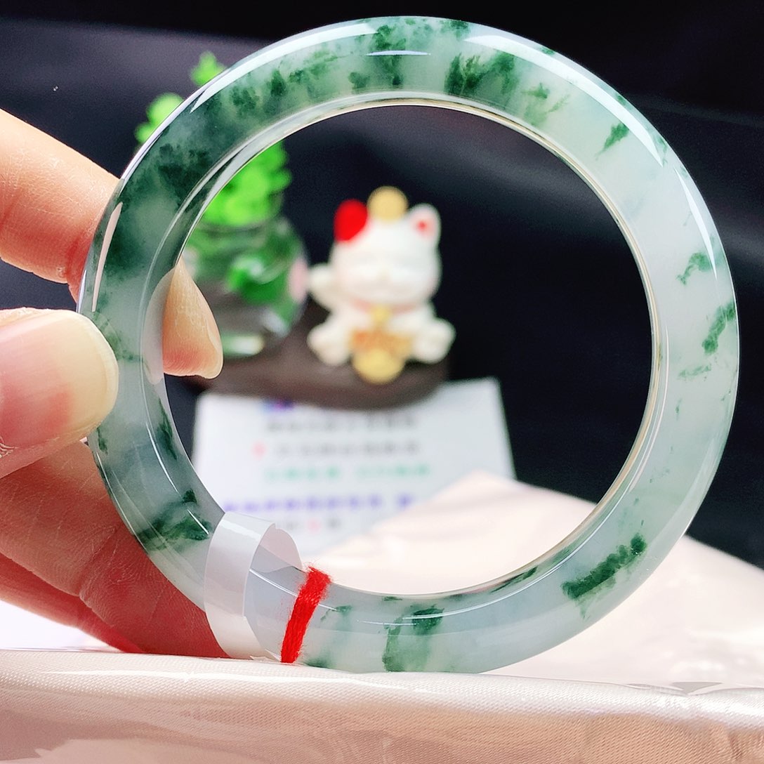未镶嵌手镯翡翠54+圈