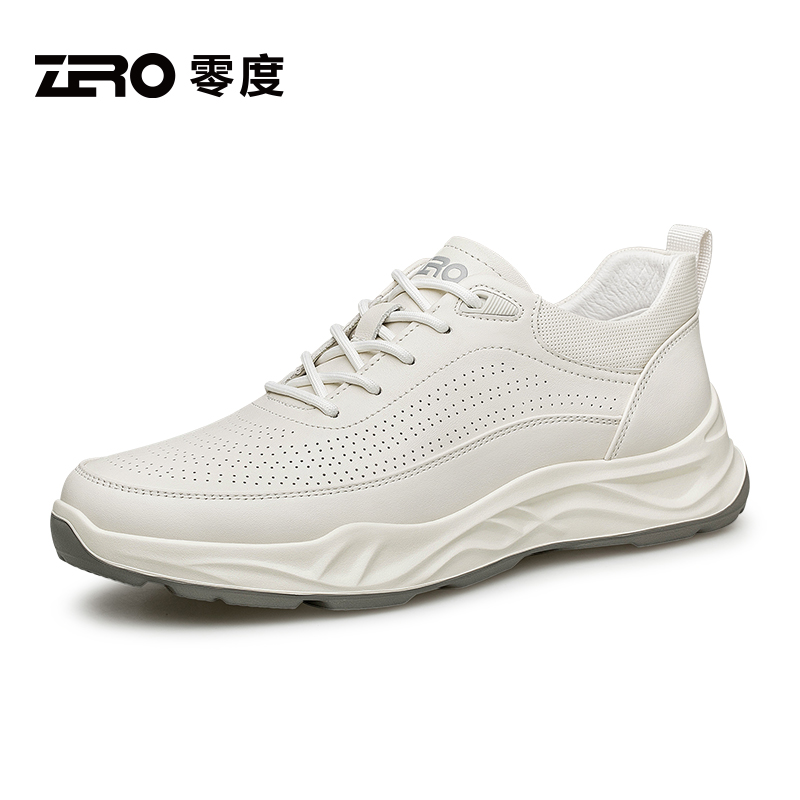 零度/ZRO男鞋高端透气真皮时尚舒适百搭运动软底休闲男鞋Y51611E