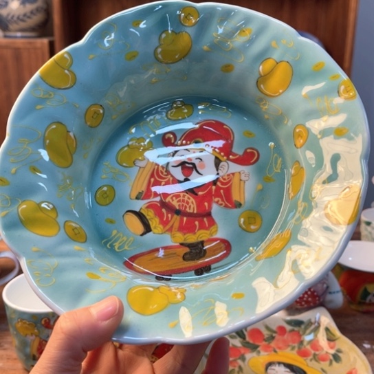 瓦当景德镇手绘陶瓷