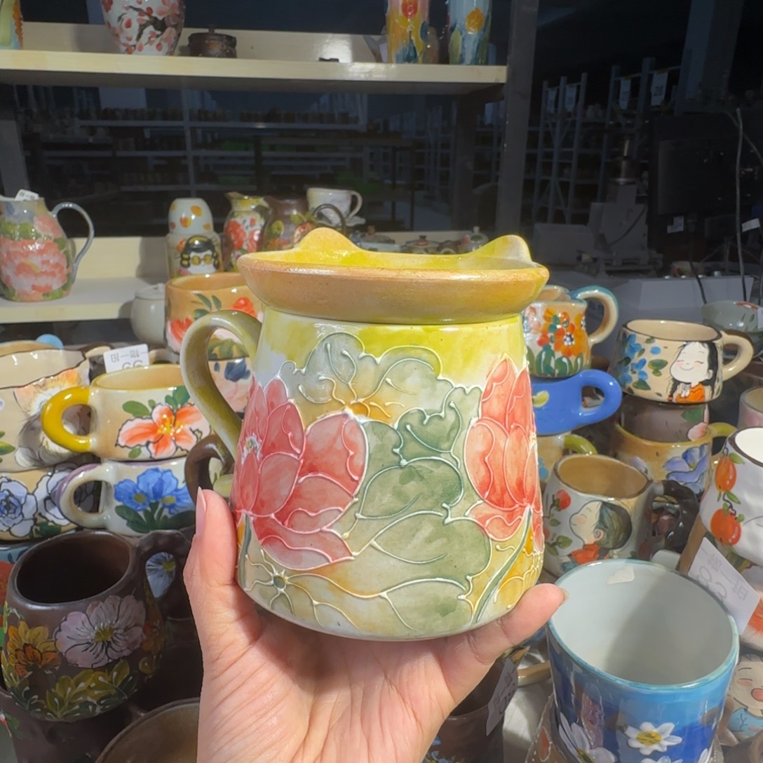 紫砂景德镇手工陶瓷釉下彩正品118