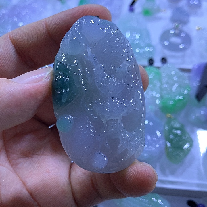 翡翠未镶嵌颈饰天然翡翠A货吊坠