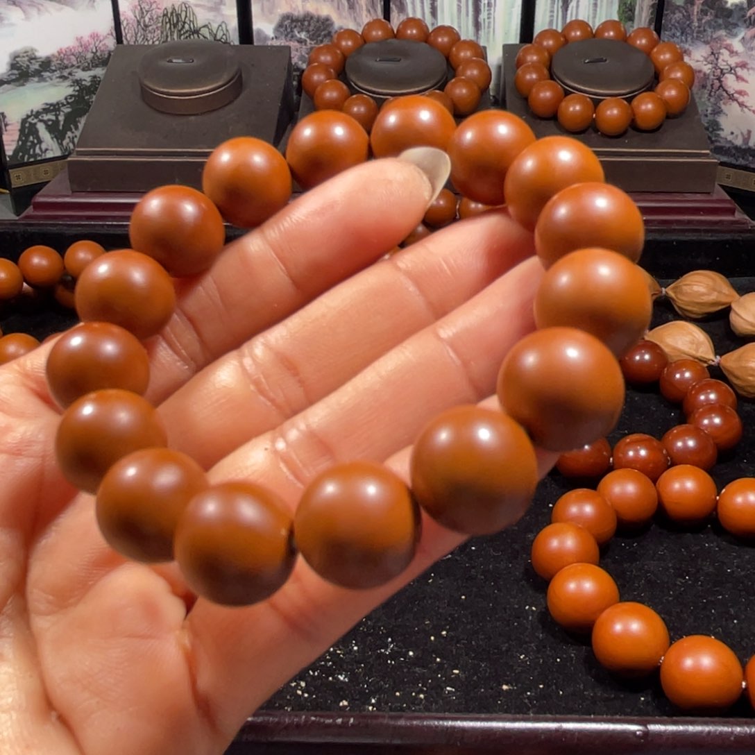 橄榄核手串/手链1.4左右小孔