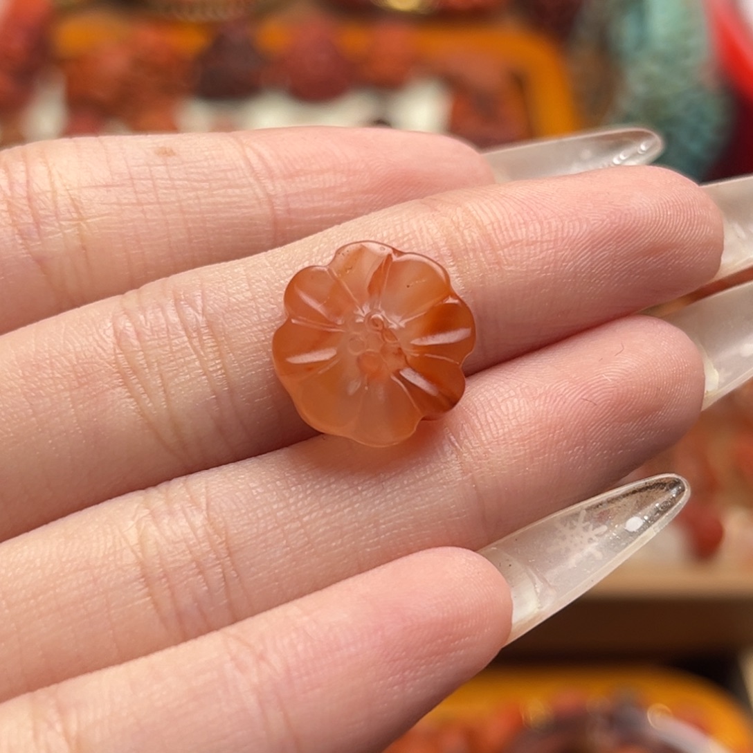 南红玛瑙未镶嵌25冰飘小雏菊14.4