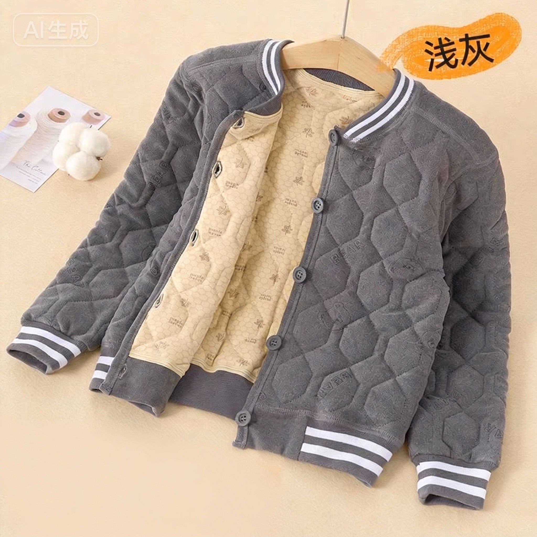 3080新款潮童男女童校服神器冬季加厚保暖棉衣内胆中大童洋气内搭