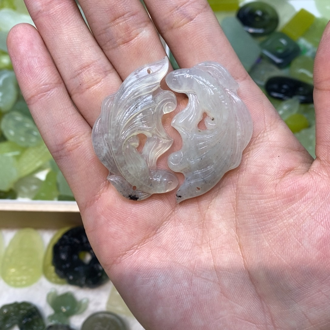 岫玉未镶嵌吊坠(不含链)