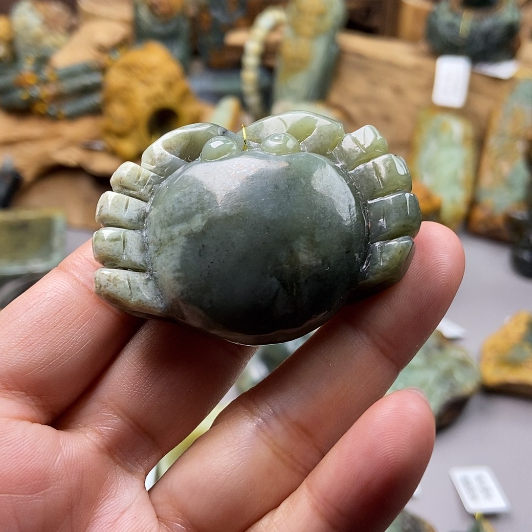 岫岩河磨玉（透闪石质玉）手把未镶嵌