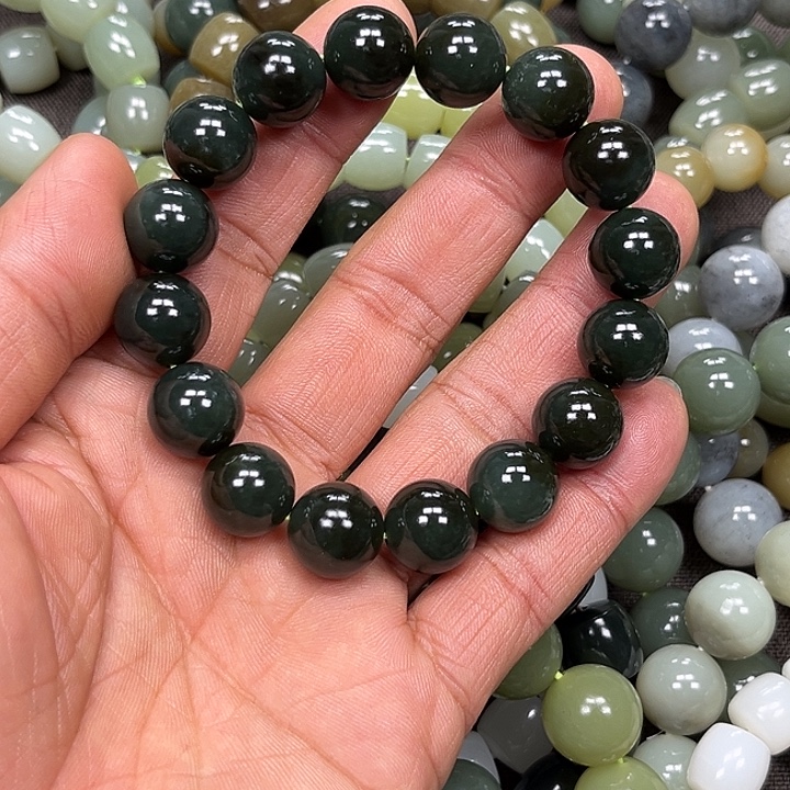 和田玉未镶嵌手链