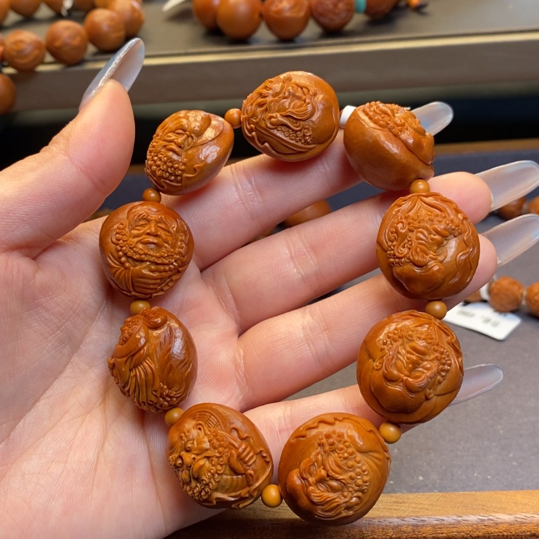 橄榄核手串/手链清水刀达摩手串