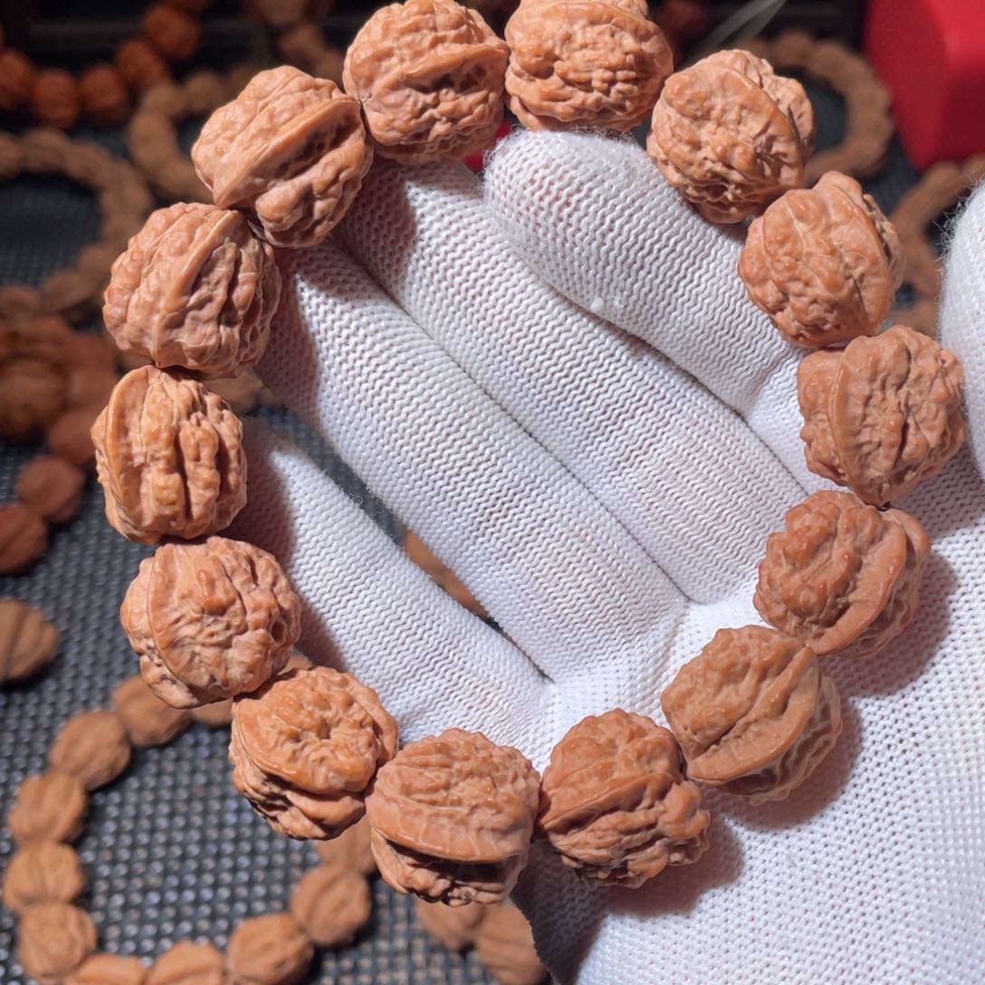 无***敌手串文玩核桃嵩山蛤蟆头原皮精品