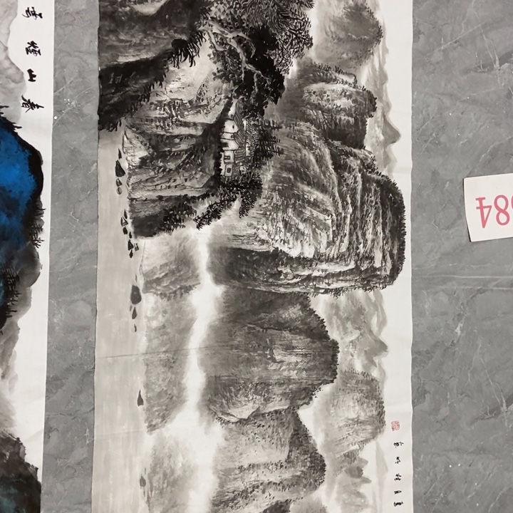 枕书斋画廊的直播间