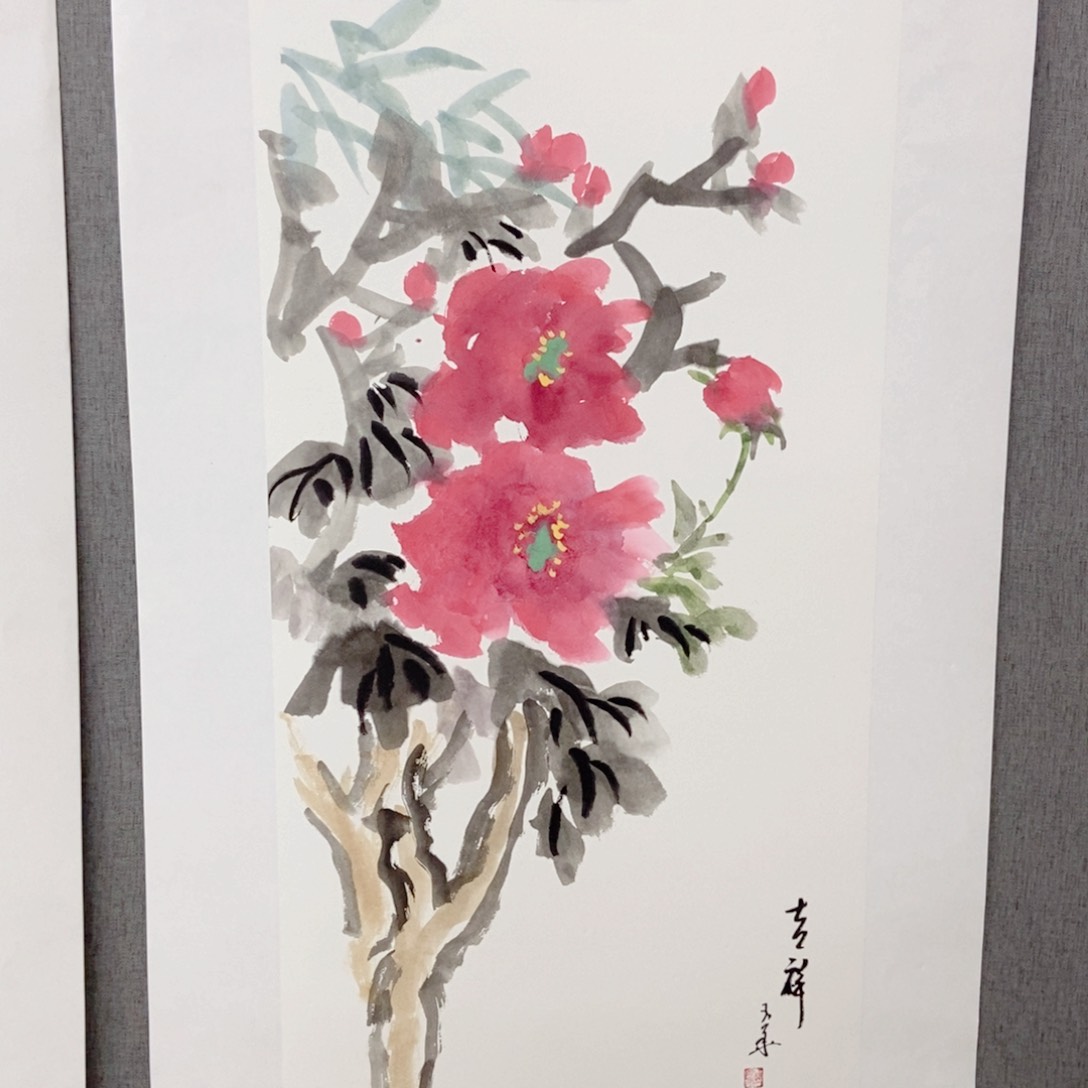 塔***！国画手写手绘火花72