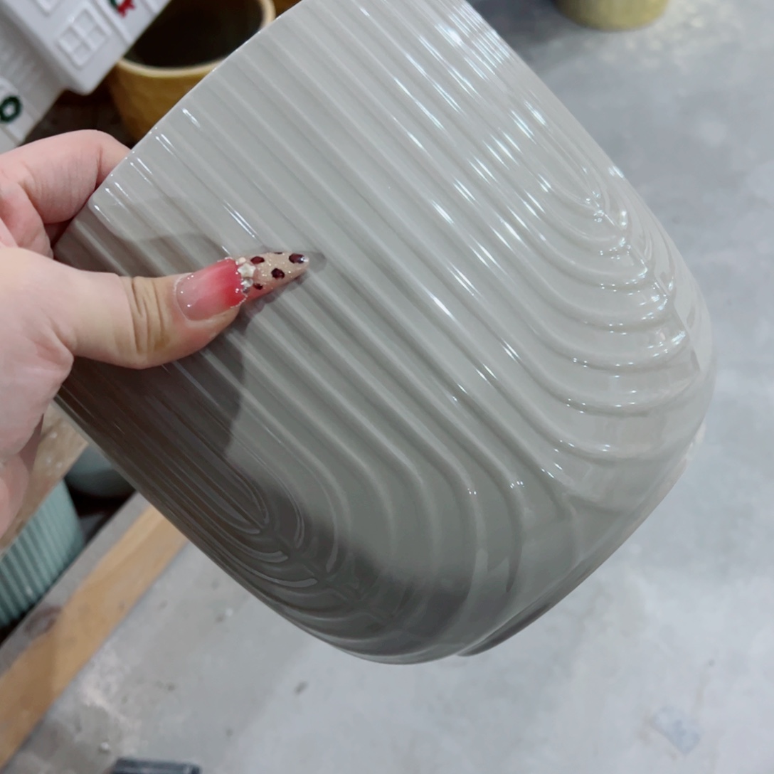 有孔，陶瓷花盆满10米包邮发货