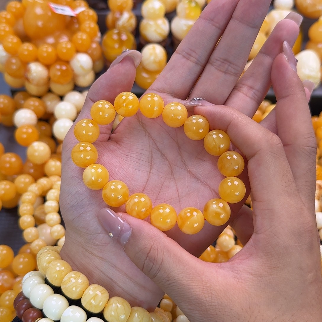 蜜蜡未镶嵌珠宝奇石同料14mm