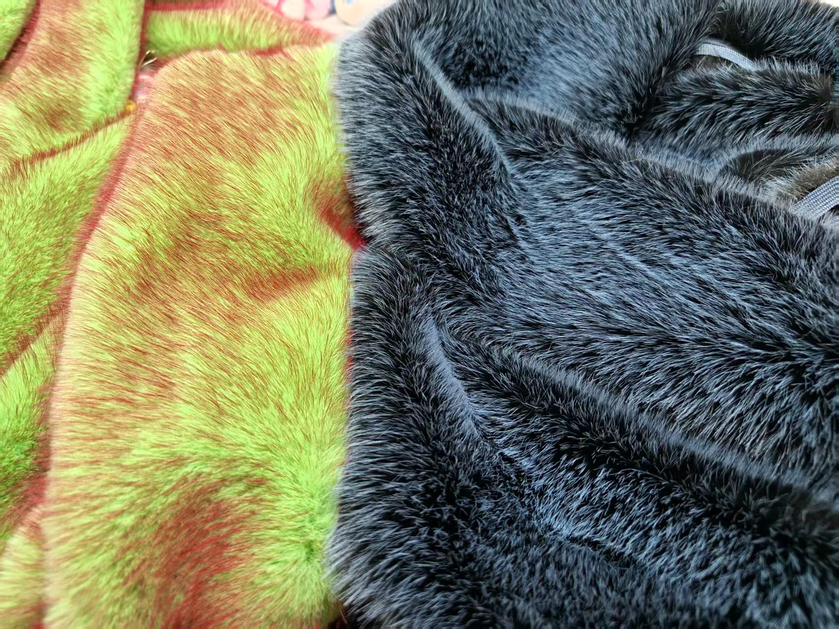 手工材料毛条幻彩雪貂毛