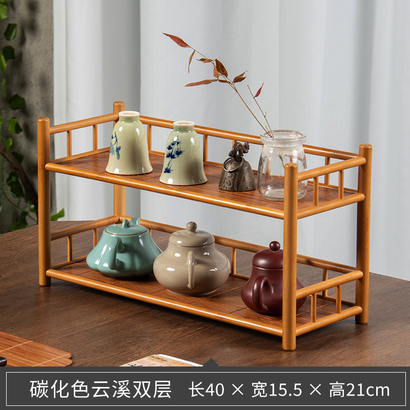 微瑕工厂尾货桌面博古架 介意勿拍NO退NO换  40双层竹帘