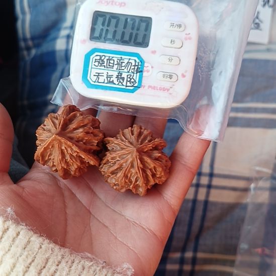 道***然文玩核桃把件岐山文玩核桃三棱子