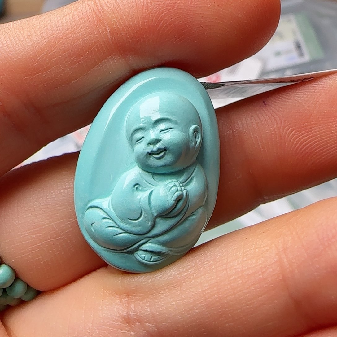 绿松石珠宝半成品未镶嵌