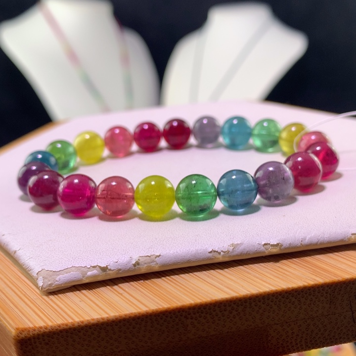 双色碧玺手链未镶嵌