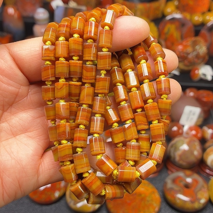 玛瑙/玉髓未镶嵌项链