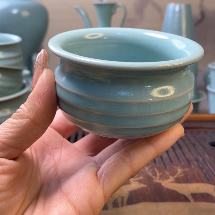 原产地汝瓷一一一一一天青