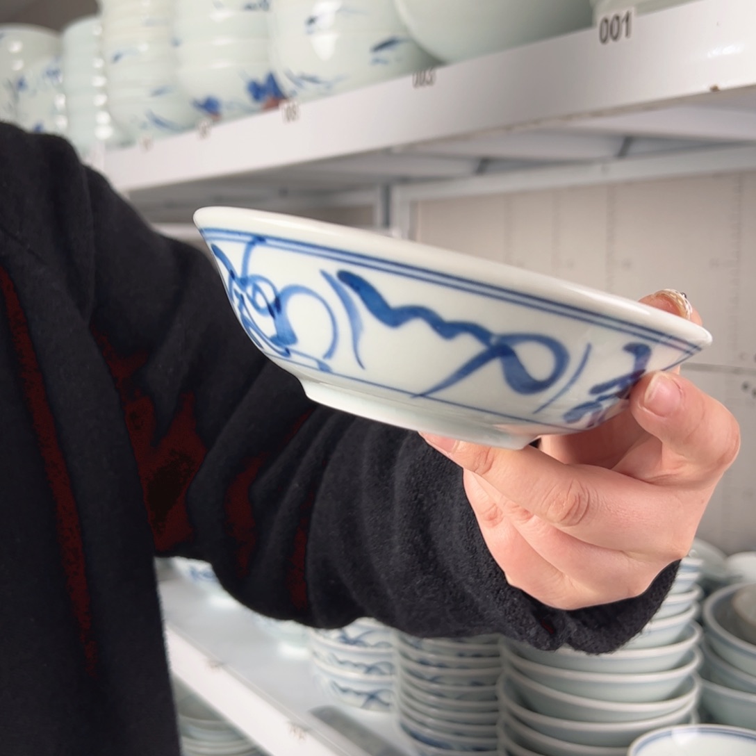 碗微瑕福利山茶花6寸正德碗