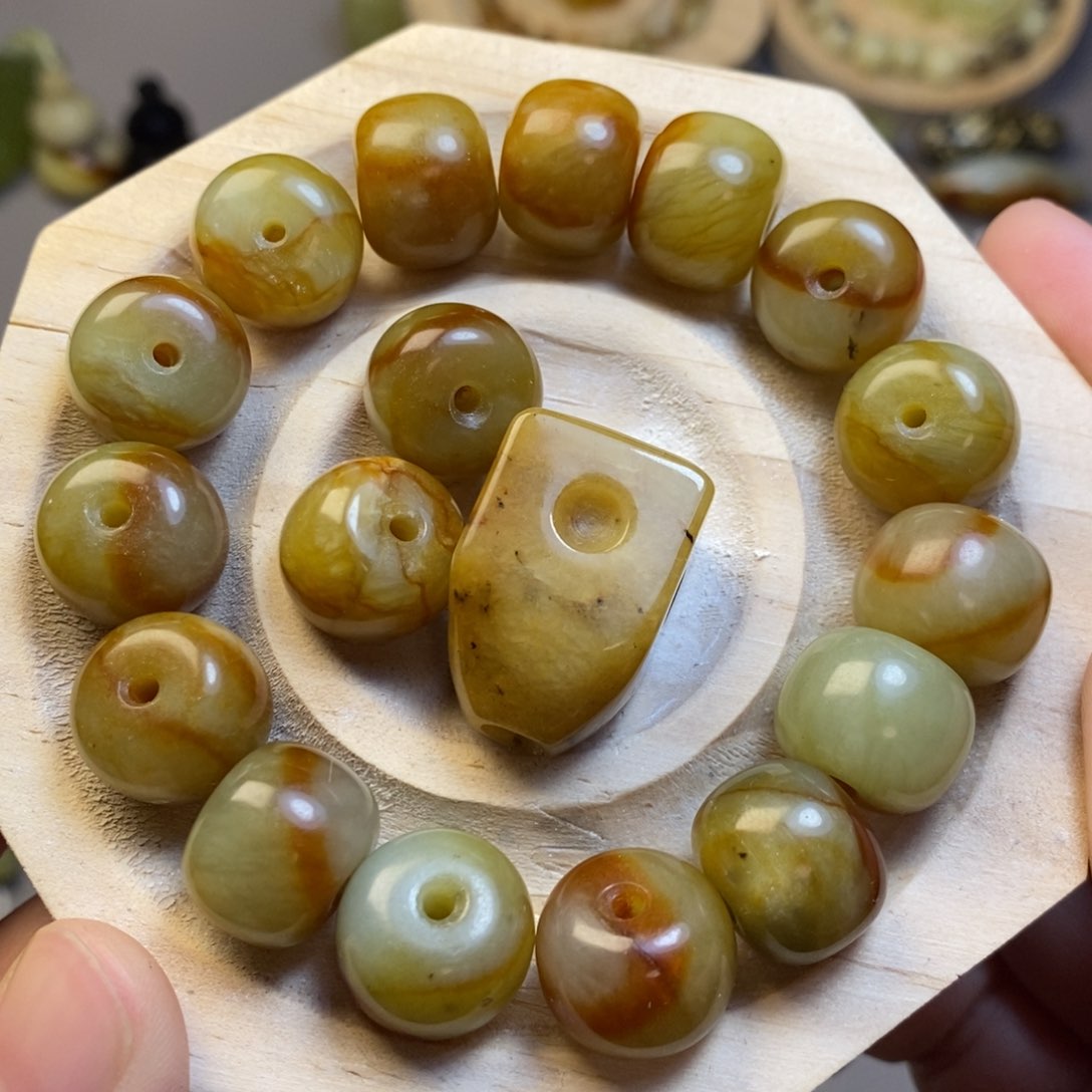 【闪购商品】未镶嵌岫玉配珠福***来