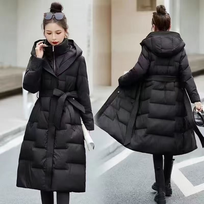 中长款冬季女装拉链保暖优等品耐磨过膝洋气