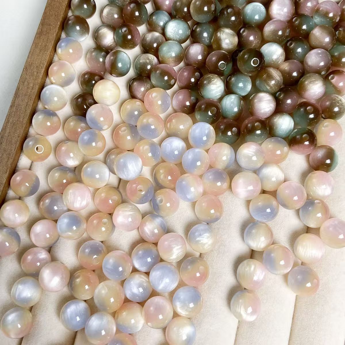 DIY饰品K16圆珠手机链配件饰品直播间装桶