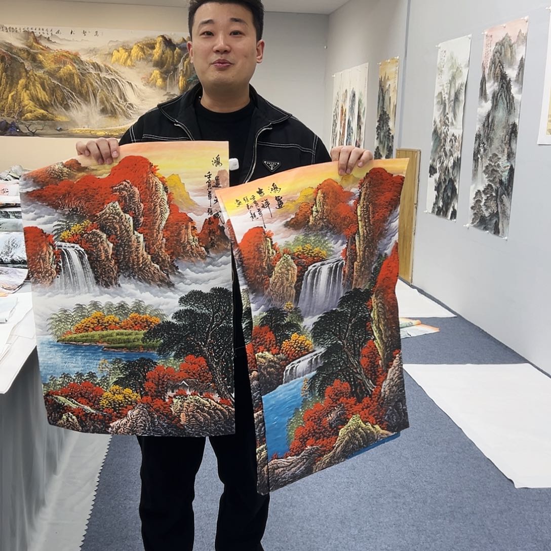 国画国画宣纸纯手绘作品
