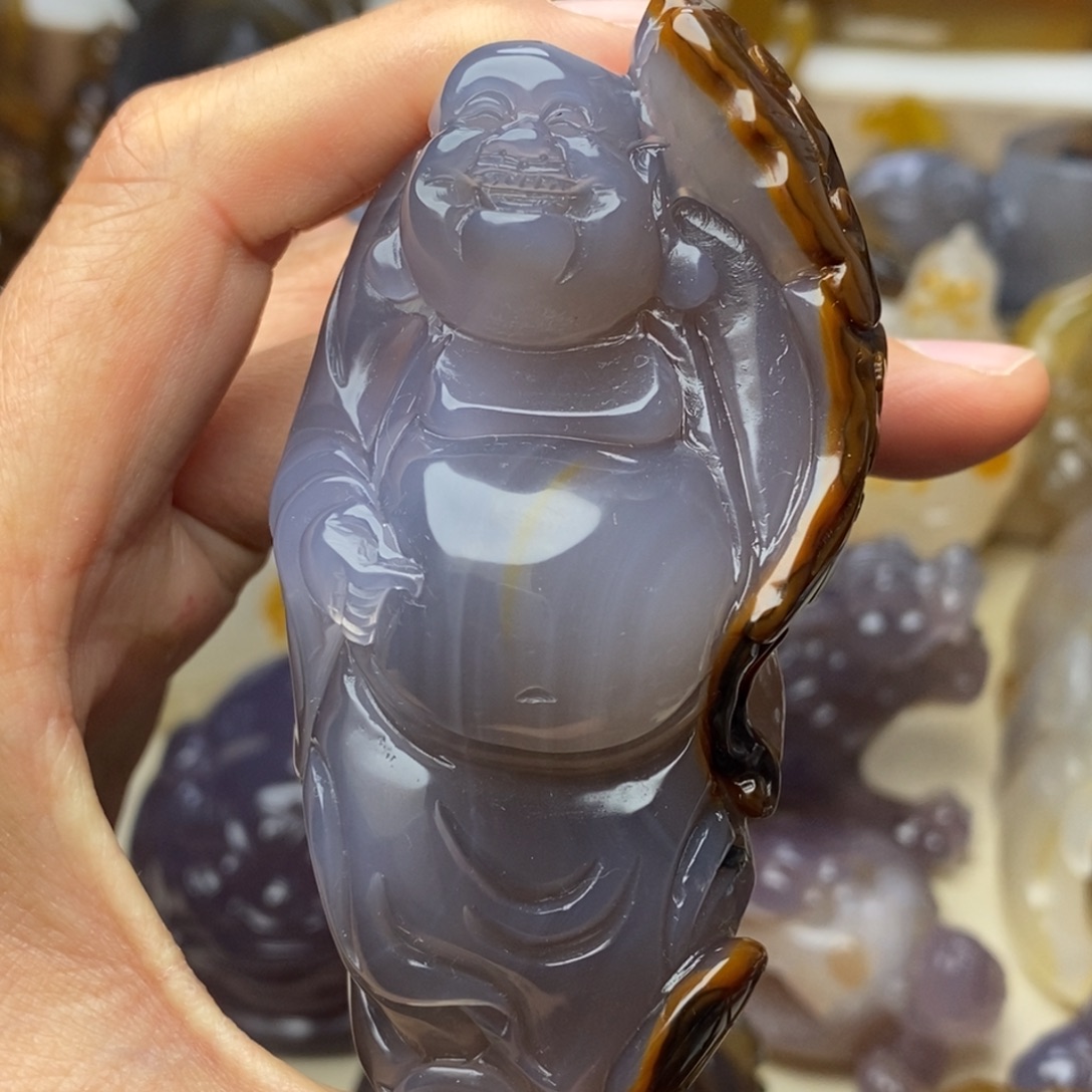 玛瑙/玉髓未镶嵌把件