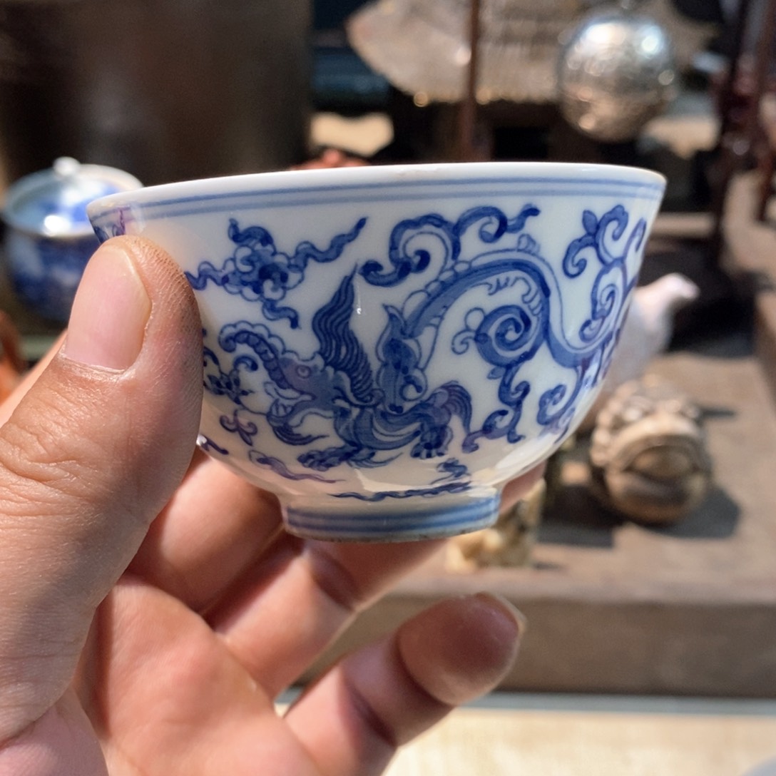 茶盏密胺手绘陶瓷杯子