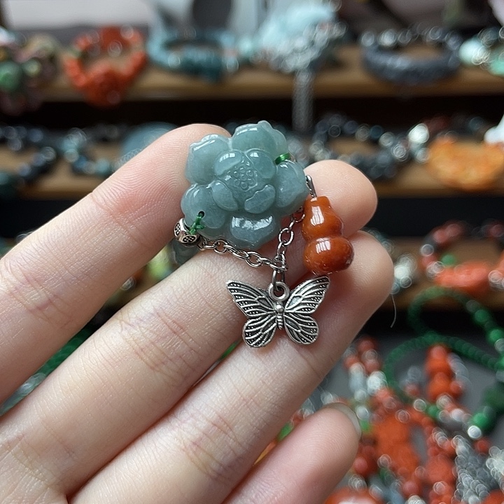 翡翠未镶嵌戒指饰品