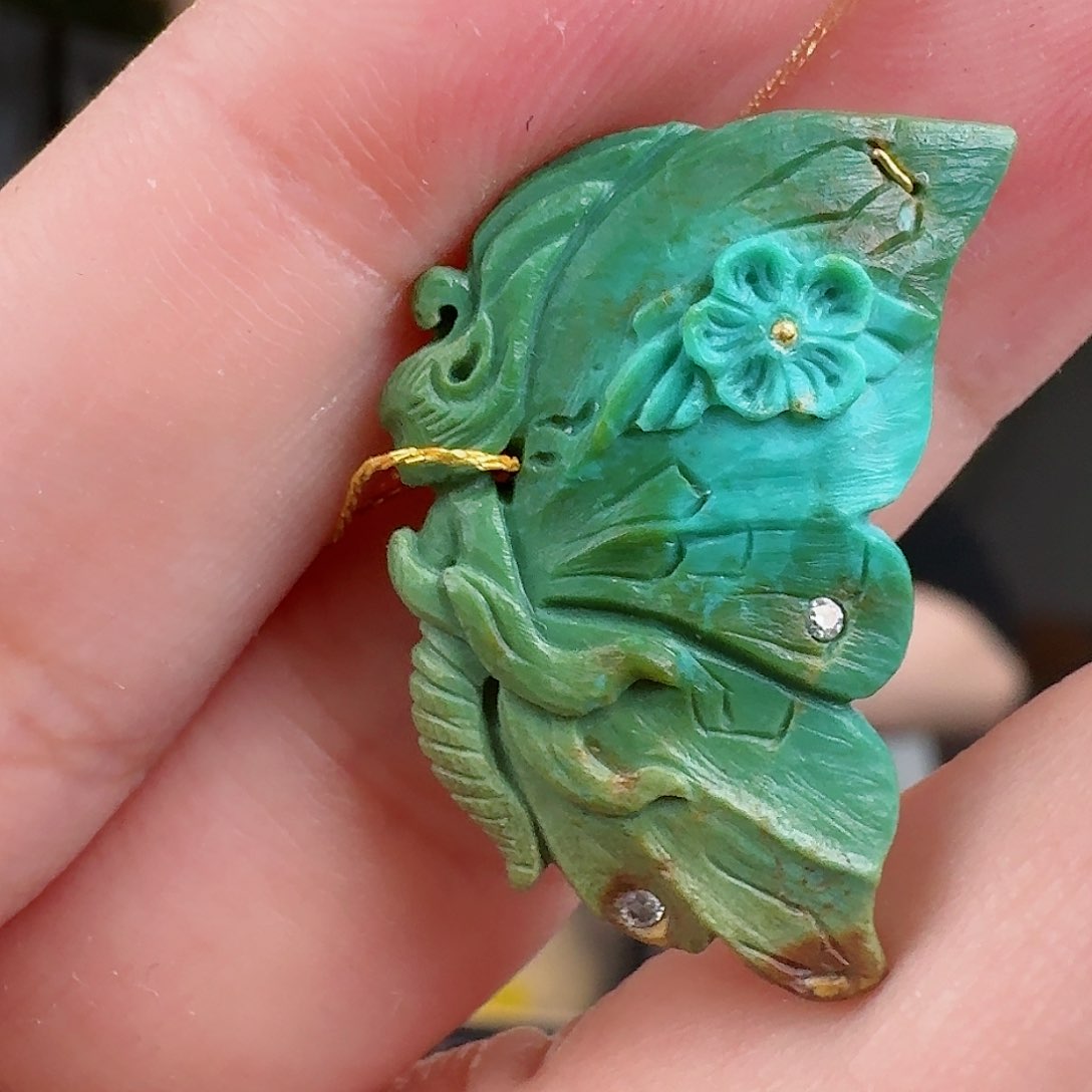 绿松石珠宝奇石未镶嵌