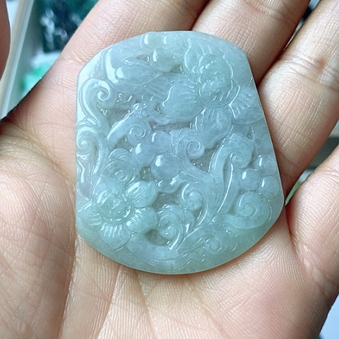 翡翠颈饰未镶嵌天然缅甸翡翠a货