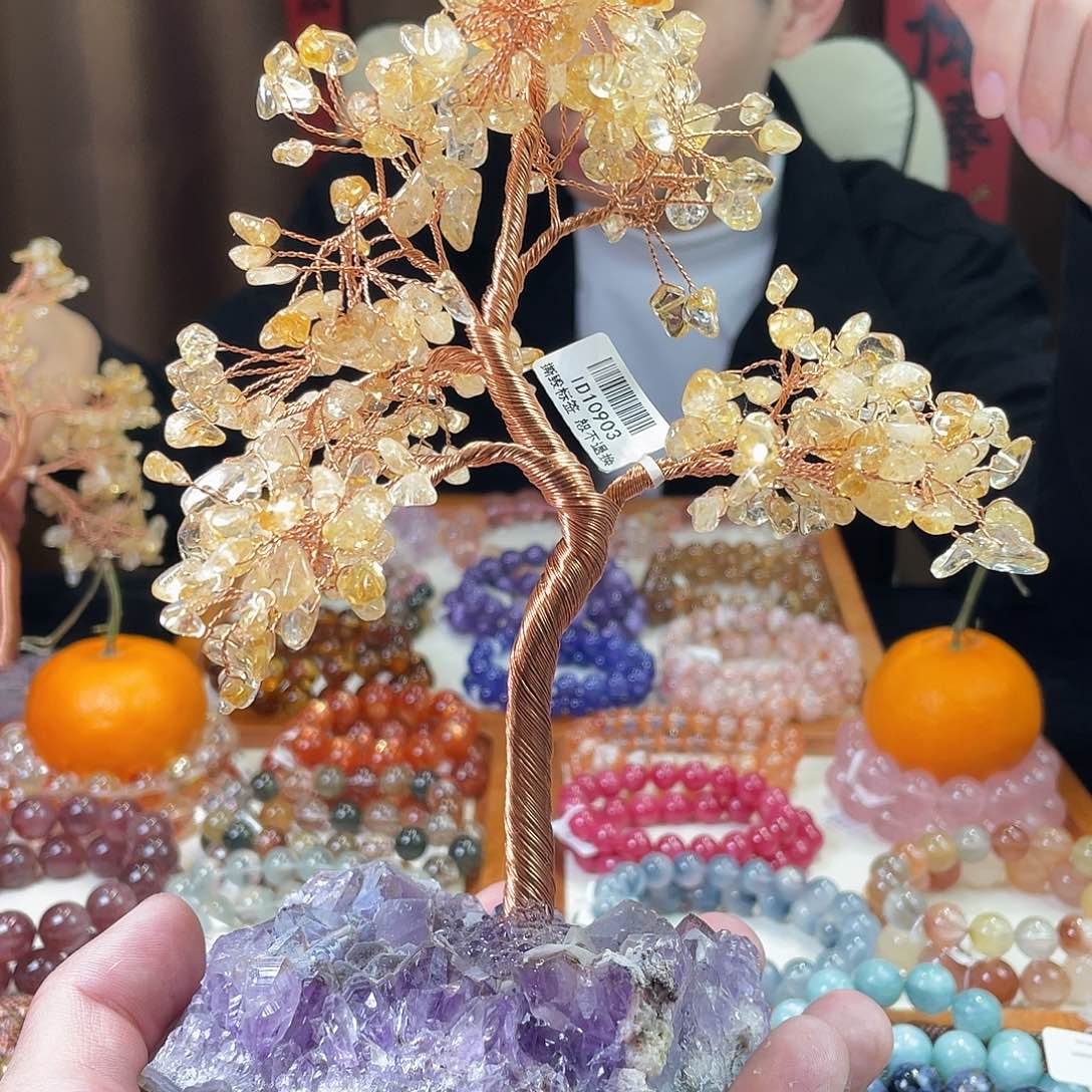 水晶手串未镶嵌发财树多样性发其一