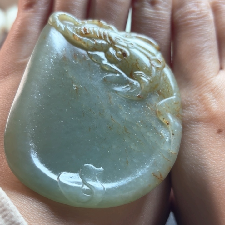 和田玉挂件未镶嵌老*