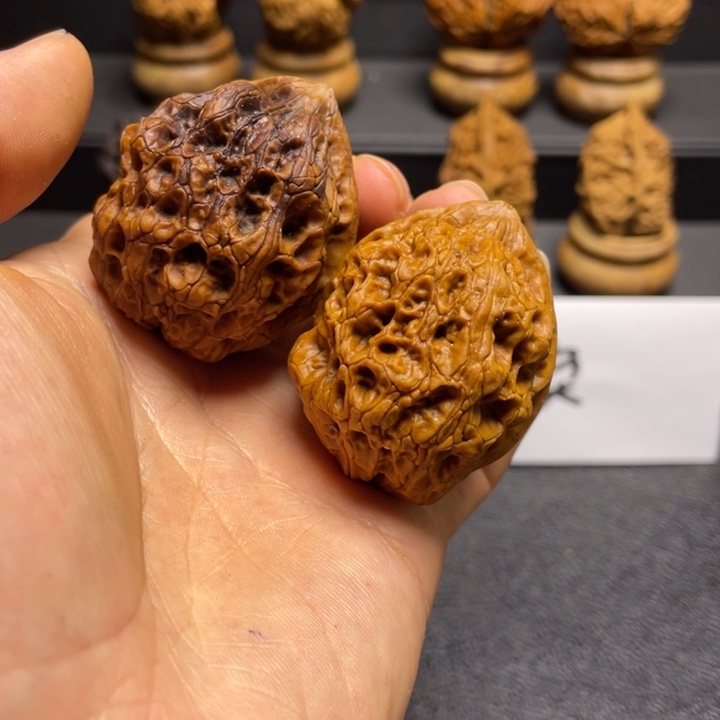 吊坠文玩核桃F鸡血石42