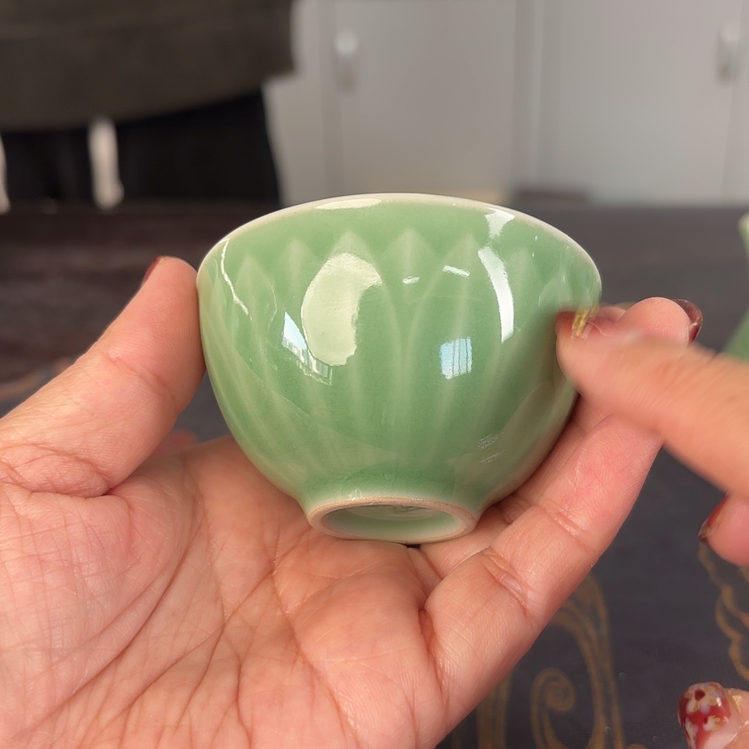 龙泉云间青瓷小米茶器