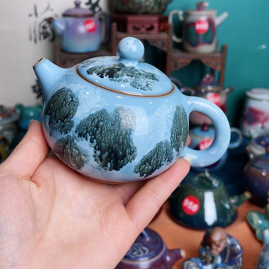 壶淡**志钧瓷艺术作品壶