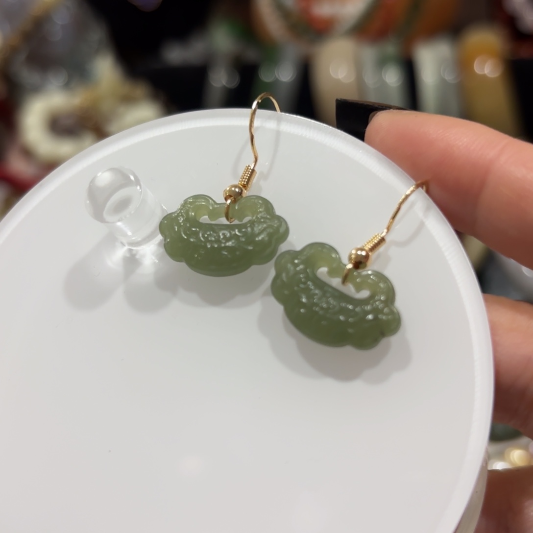 和田玉合金颈饰9554