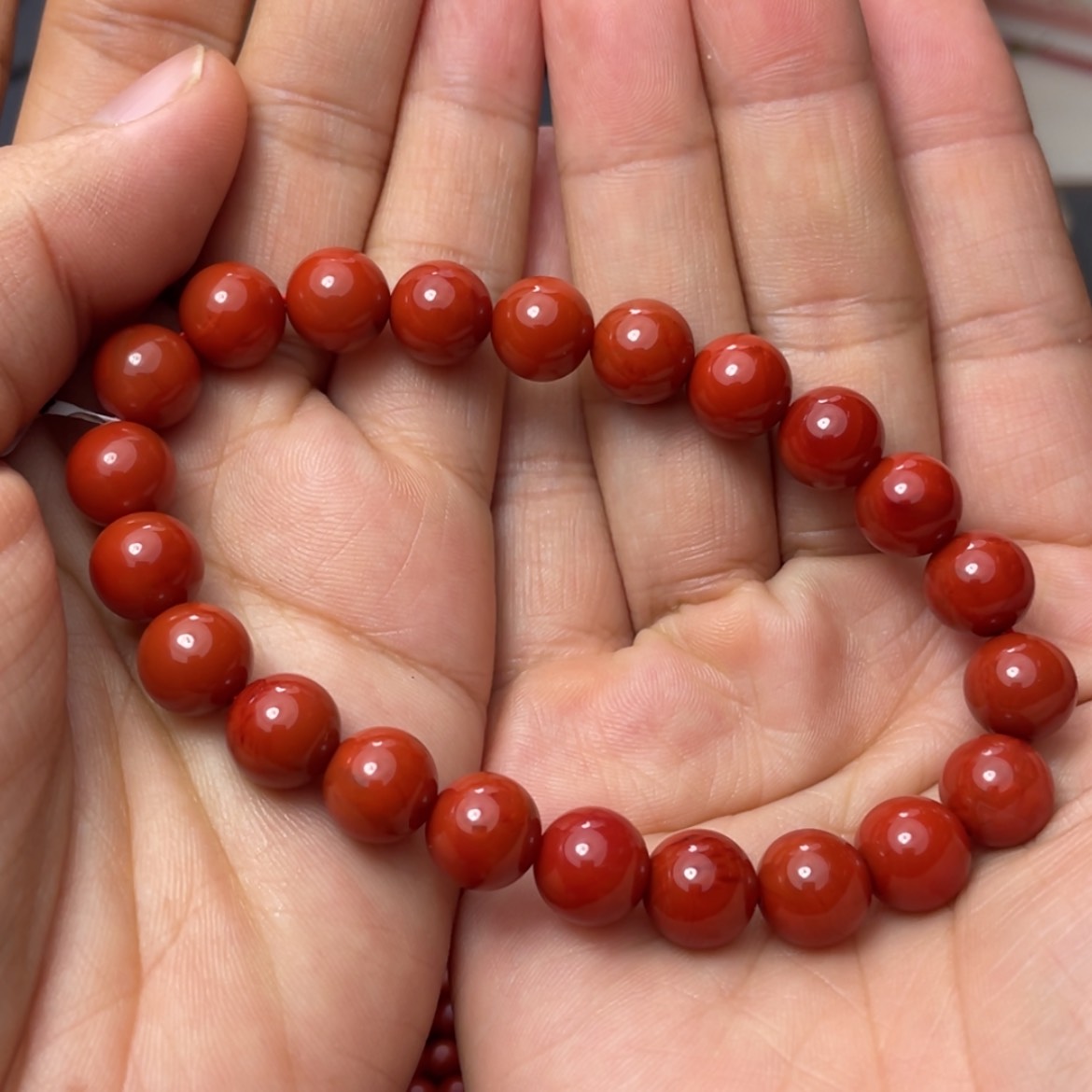 【闪购商品】未镶嵌原矿手串南红玛瑙跳*9+